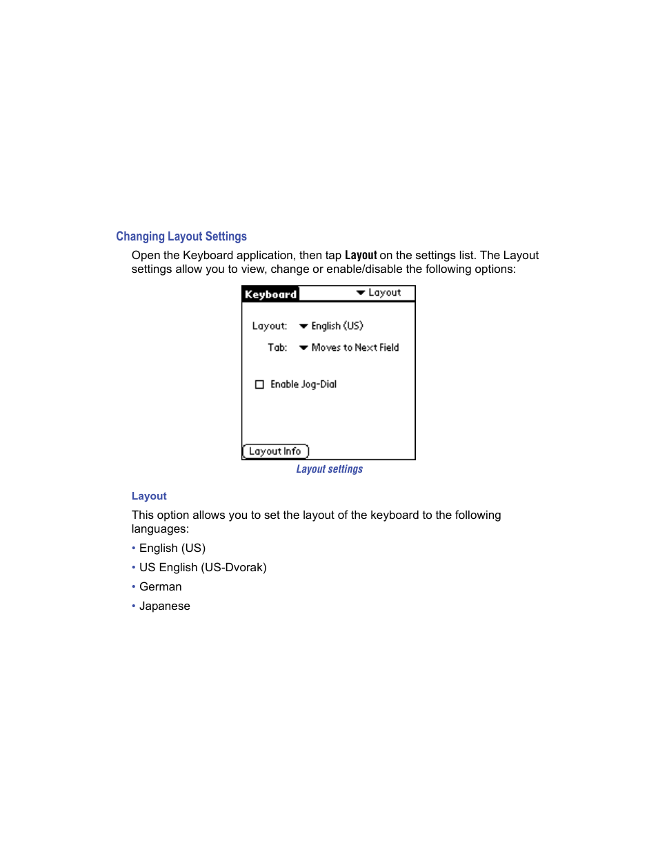 Changing layout settings | Targus Stowaway User Manual | Page 21 / 37