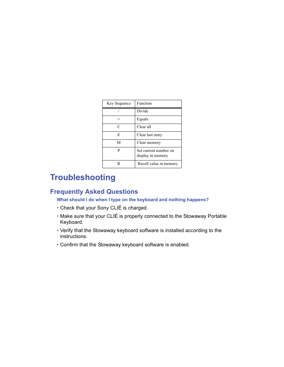 Troubleshooting, Frequently asked questions | Targus Stowaway User Manual | Page 32 / 37
