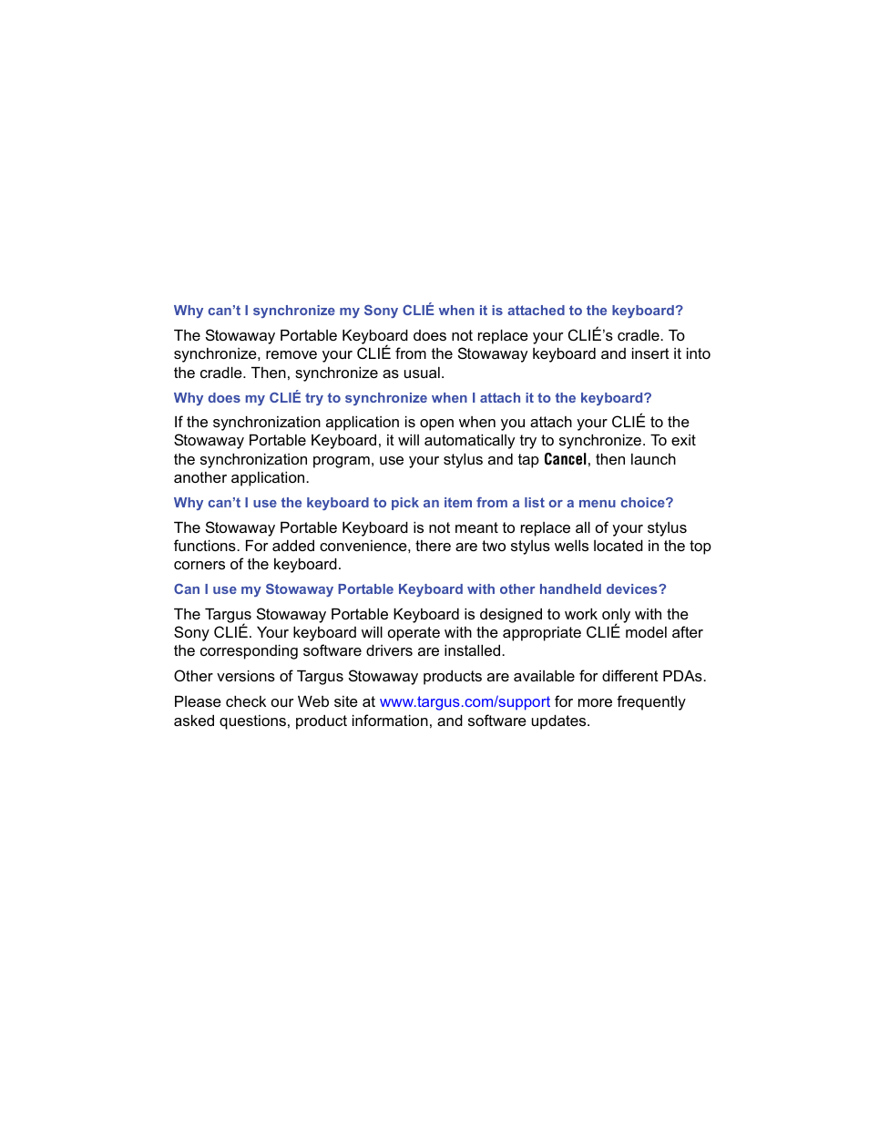 Targus Stowaway User Manual | Page 33 / 37