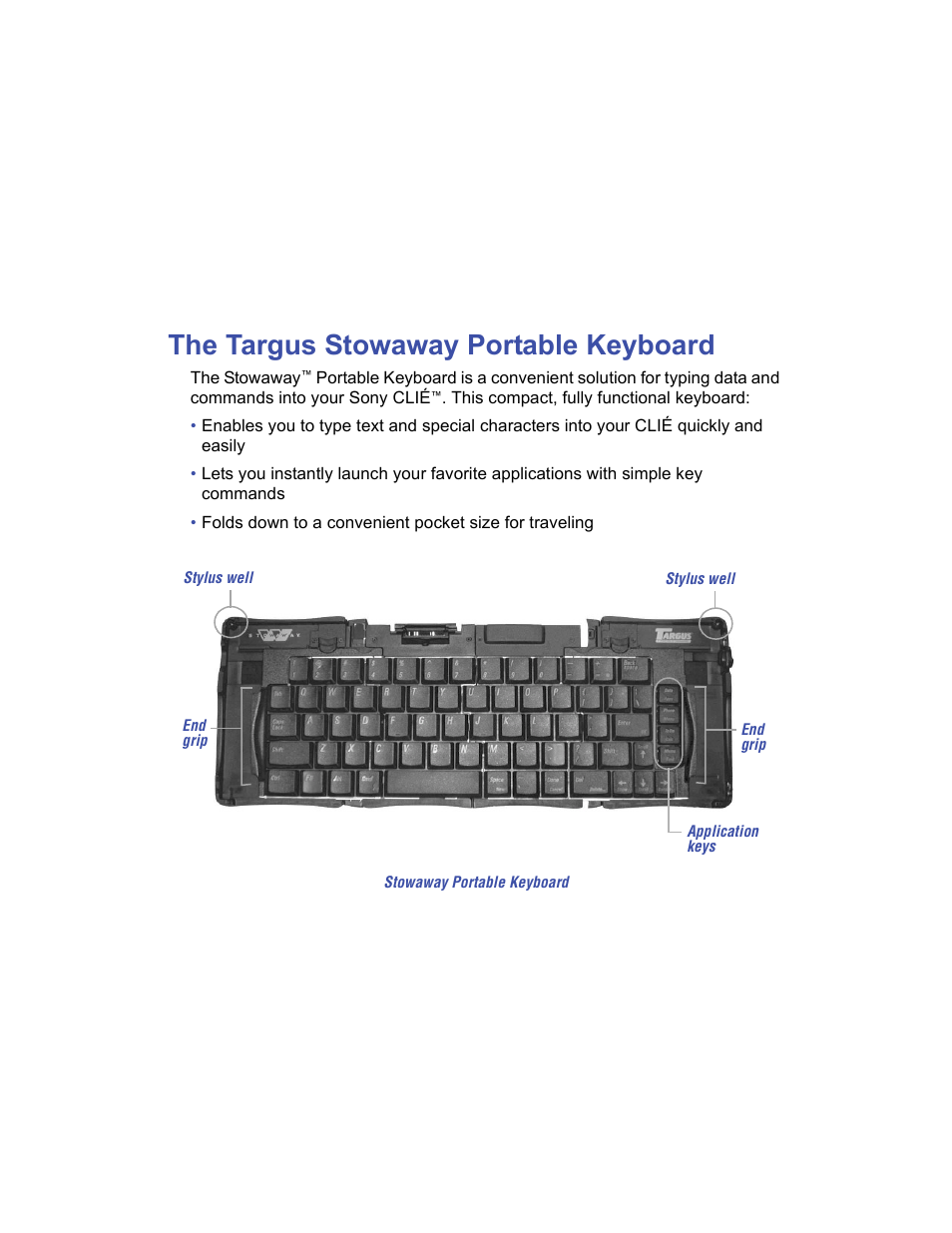 The targus stowaway portable keyboard | Targus Stowaway User Manual | Page 5 / 37