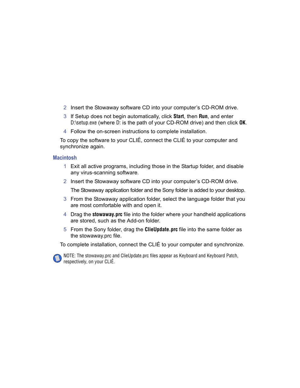 Macintosh | Targus Stowaway User Manual | Page 7 / 37