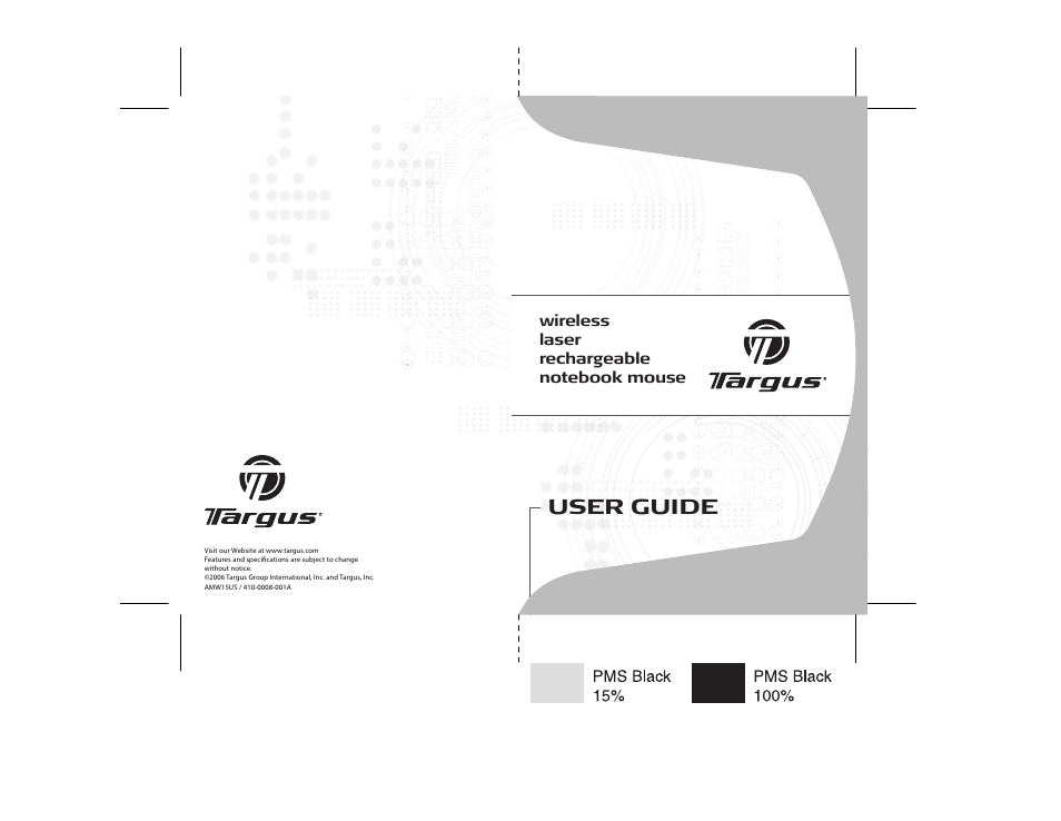 Targus 410-0008-001A User Manual | 12 pages