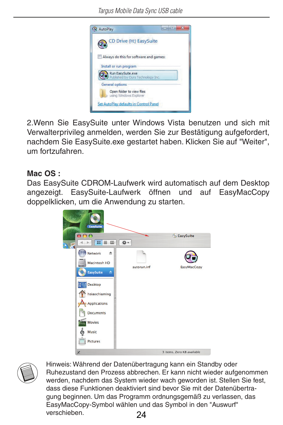 Targus USB Cable User Manual | Page 24 / 155