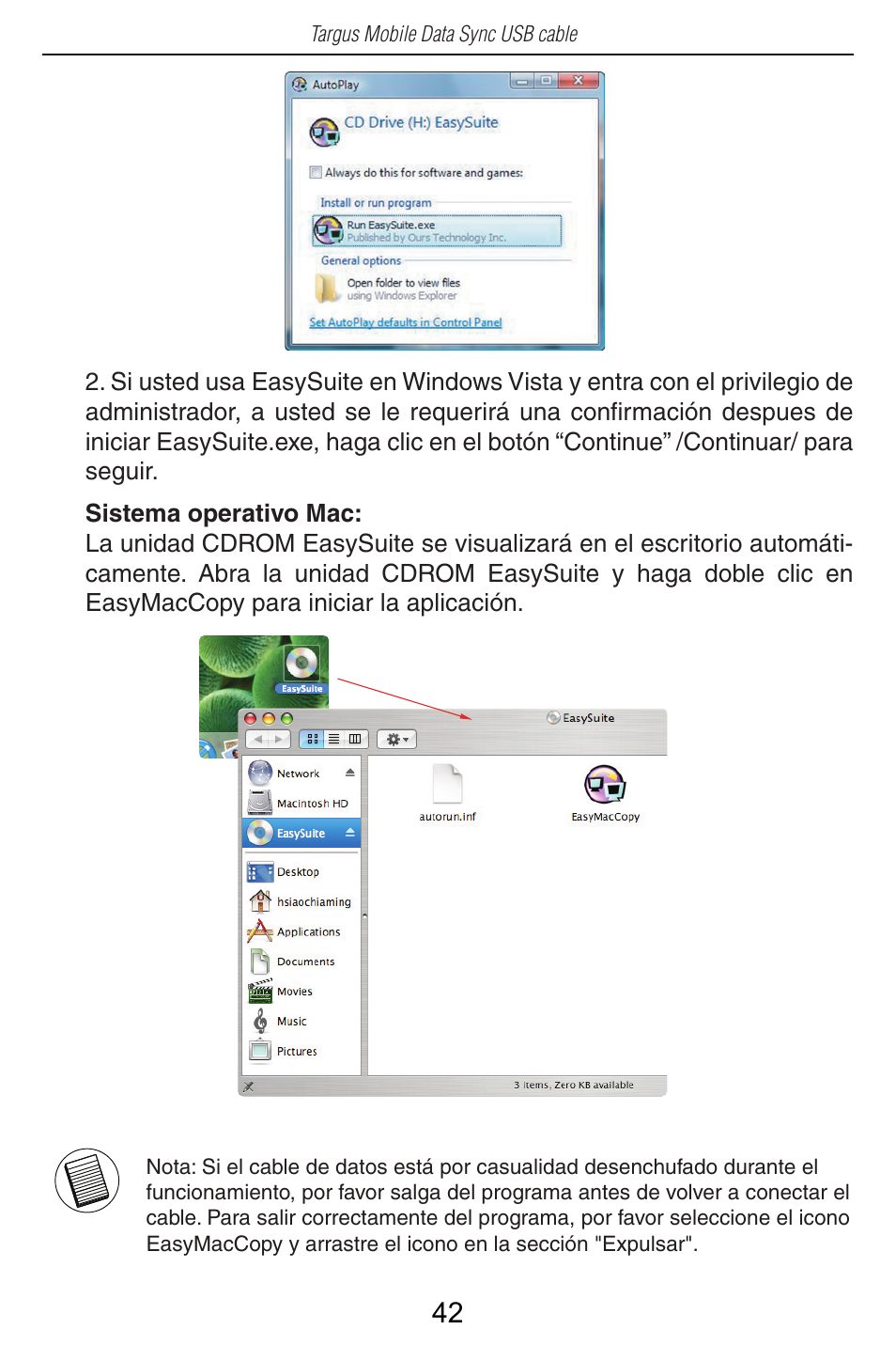 Targus USB Cable User Manual | Page 42 / 155