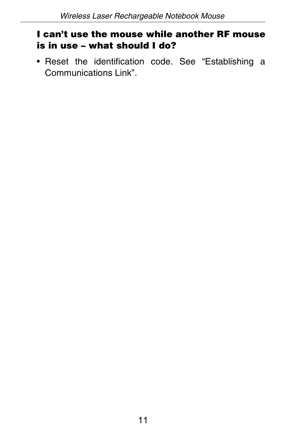 Targus Wireless Laser Rechargable Notebook Mouse User Manual | Page 12 / 15