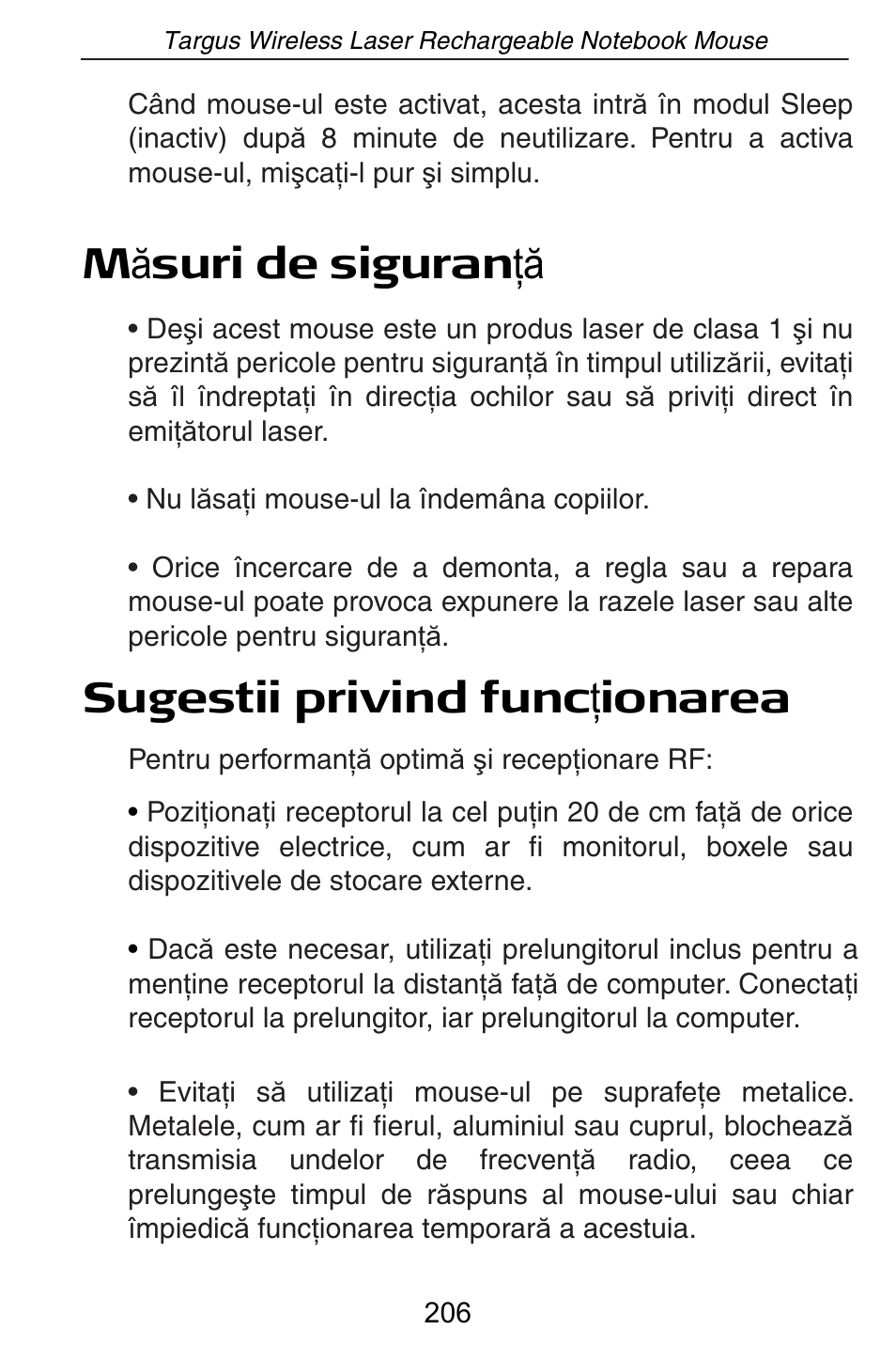 Targus AMW15EU User Manual | Page 206 / 259