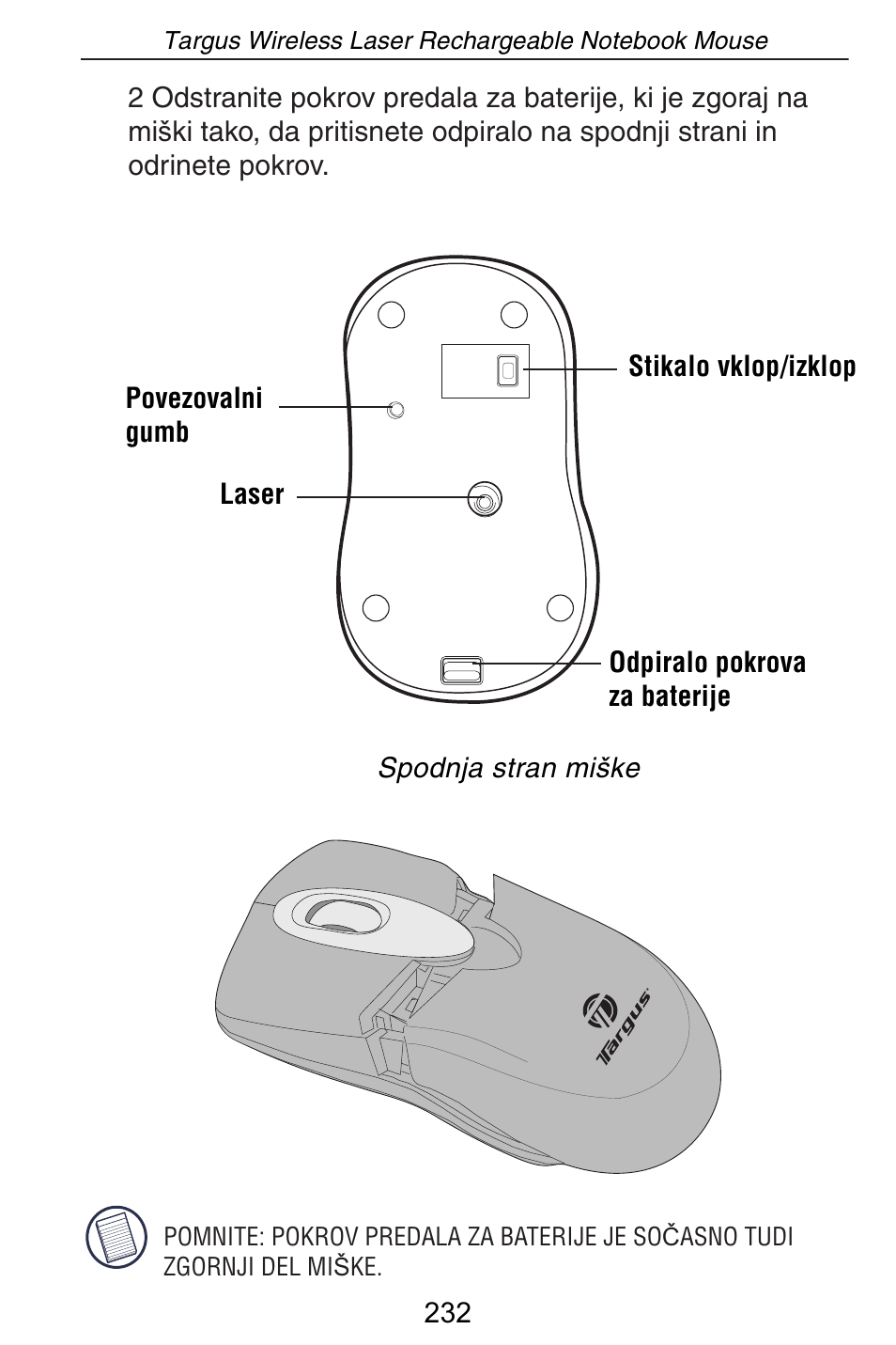 Targus AMW15EU User Manual | Page 232 / 259