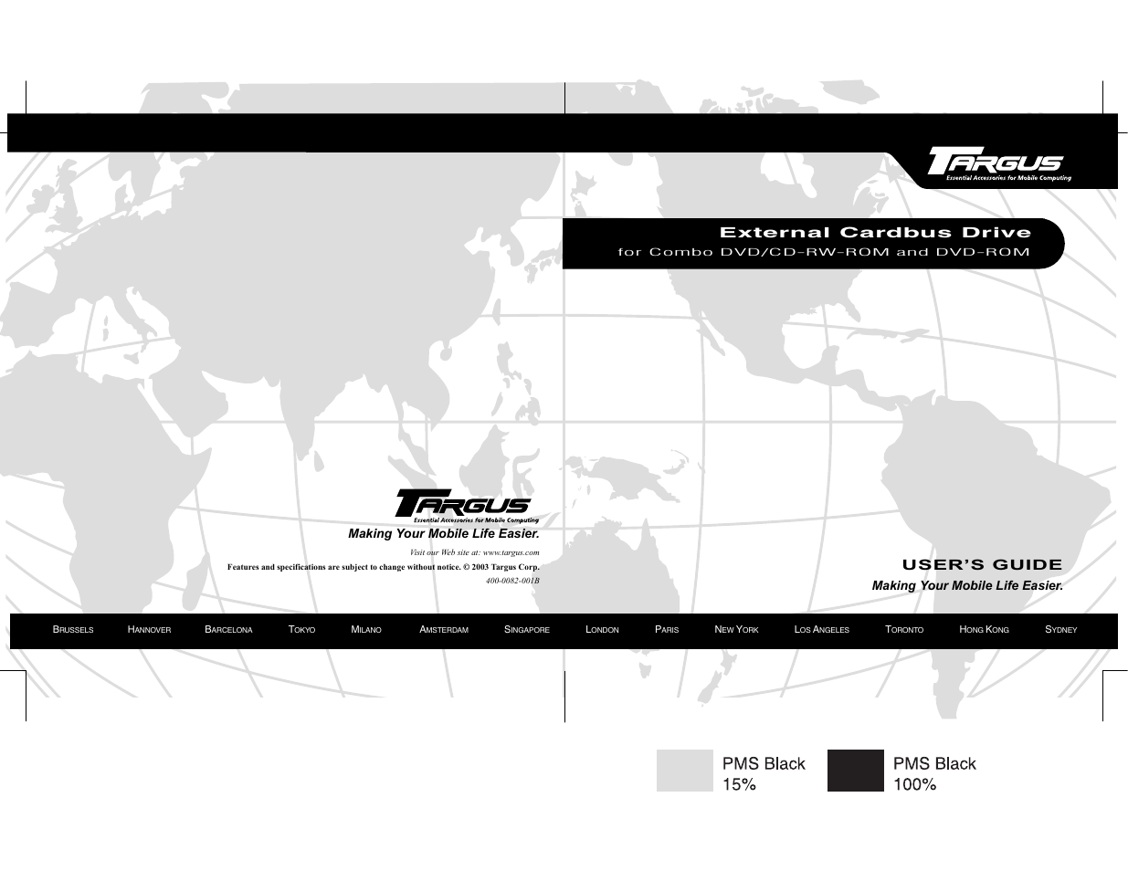 Targus External Cardbus Drive User Manual | 19 pages