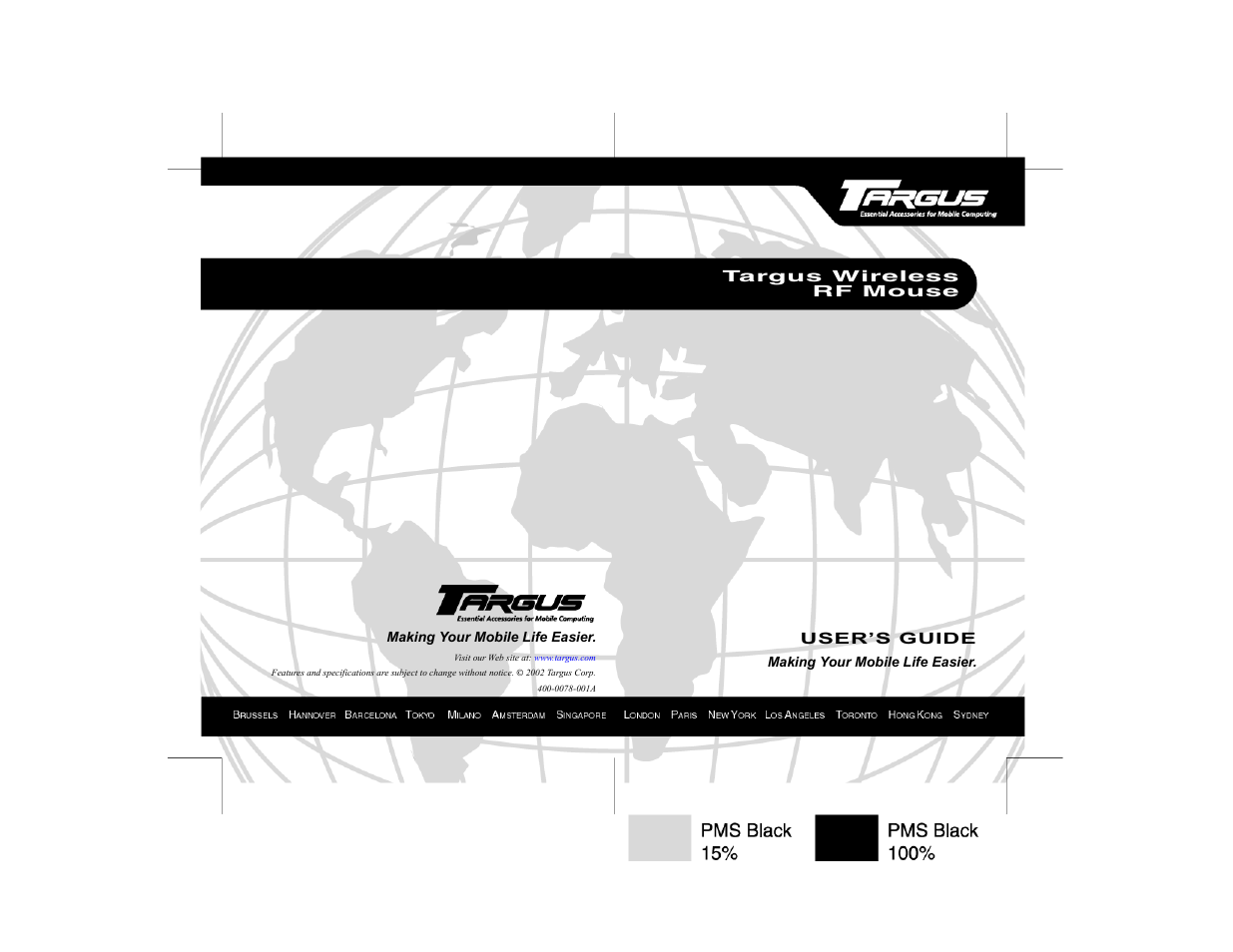 Targus Wireless RF Mouse User Manual | Page 16 / 16