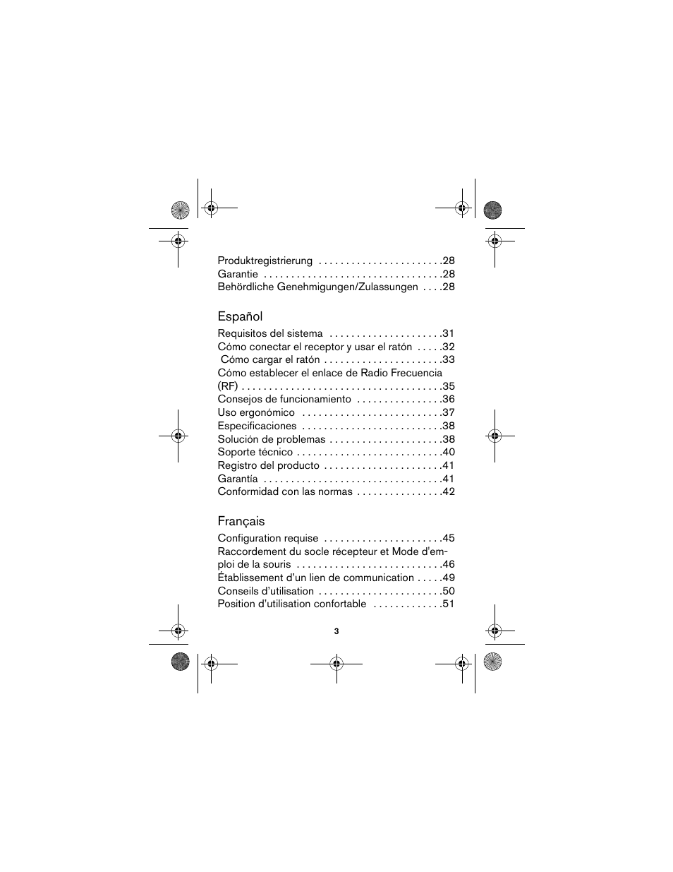 Targus wireless mouse User Manual | Page 3 / 94