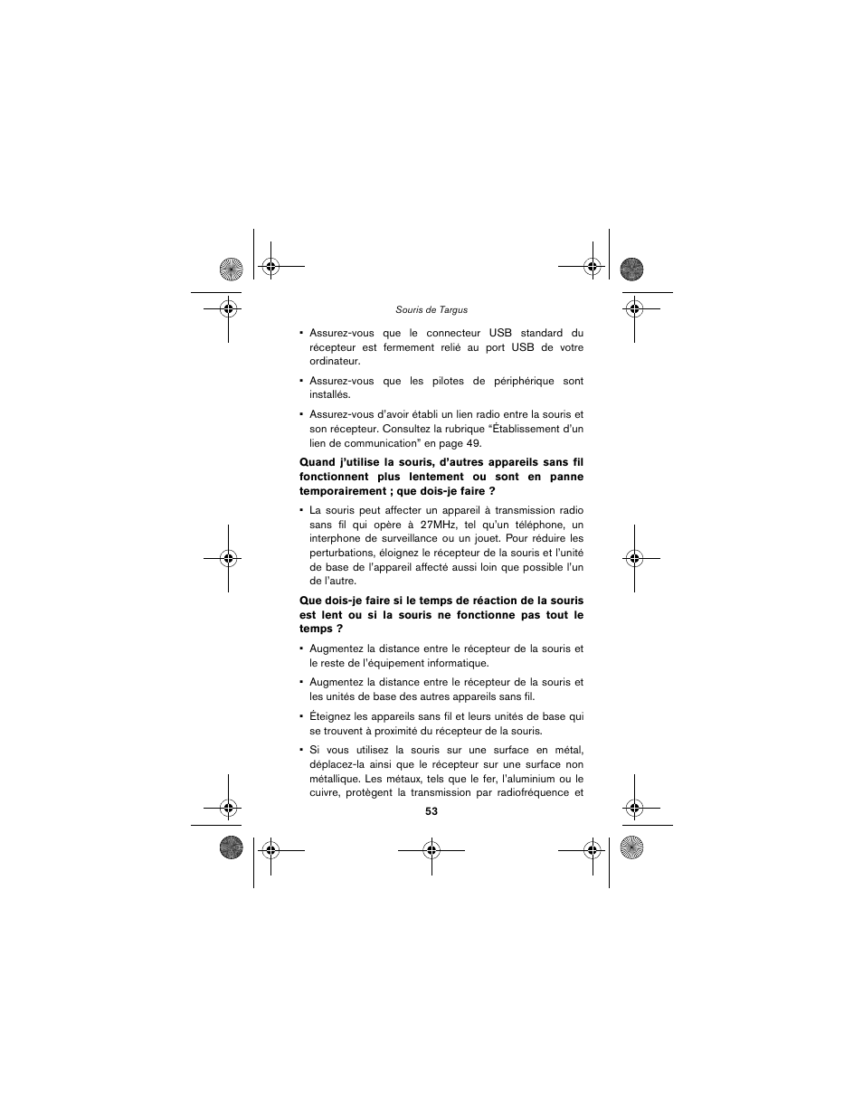 Targus wireless mouse User Manual | Page 53 / 94