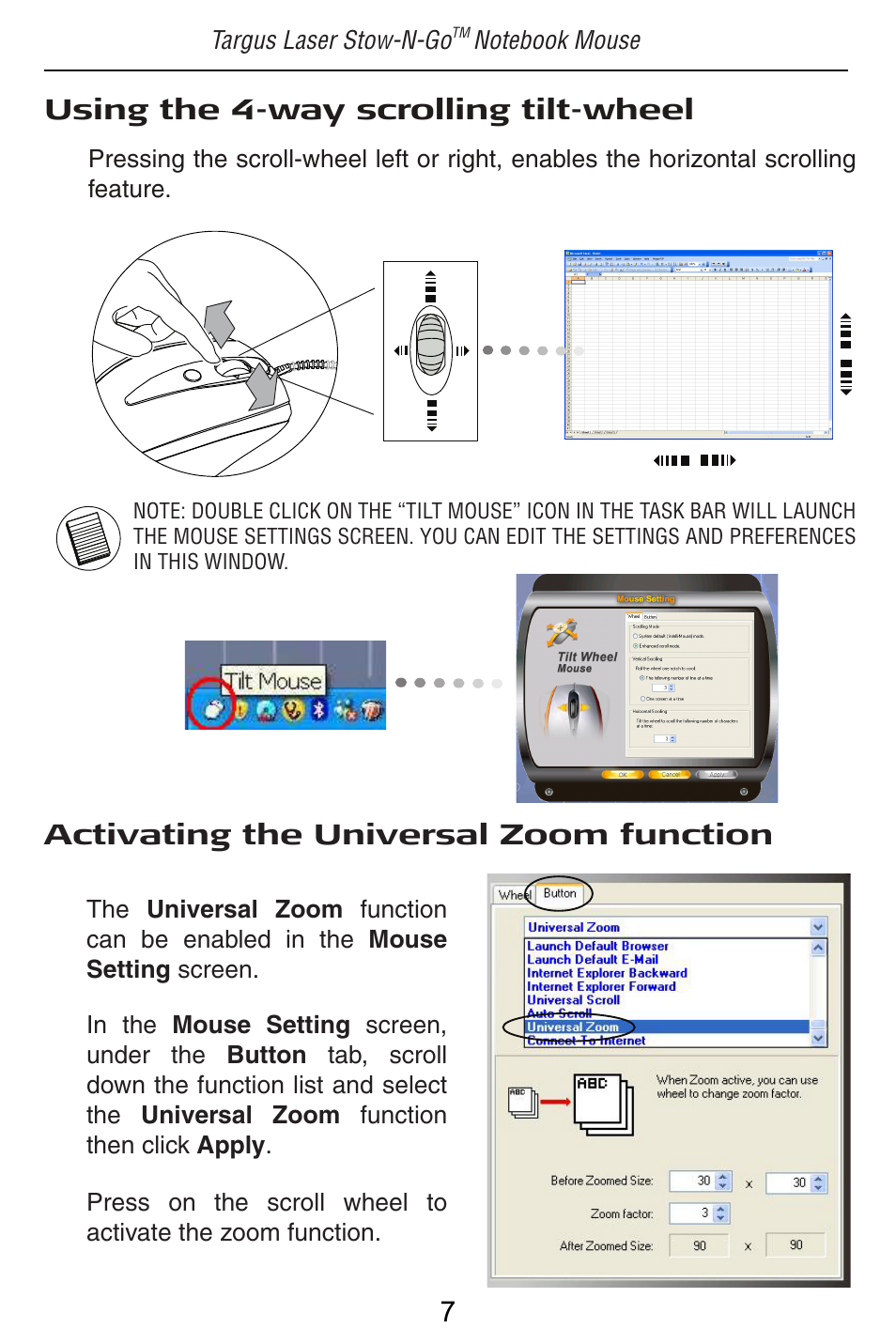 Targus LASER STOW N GO NOTEBOOK MOUSE AMU41US User Manual | Page 8 / 11