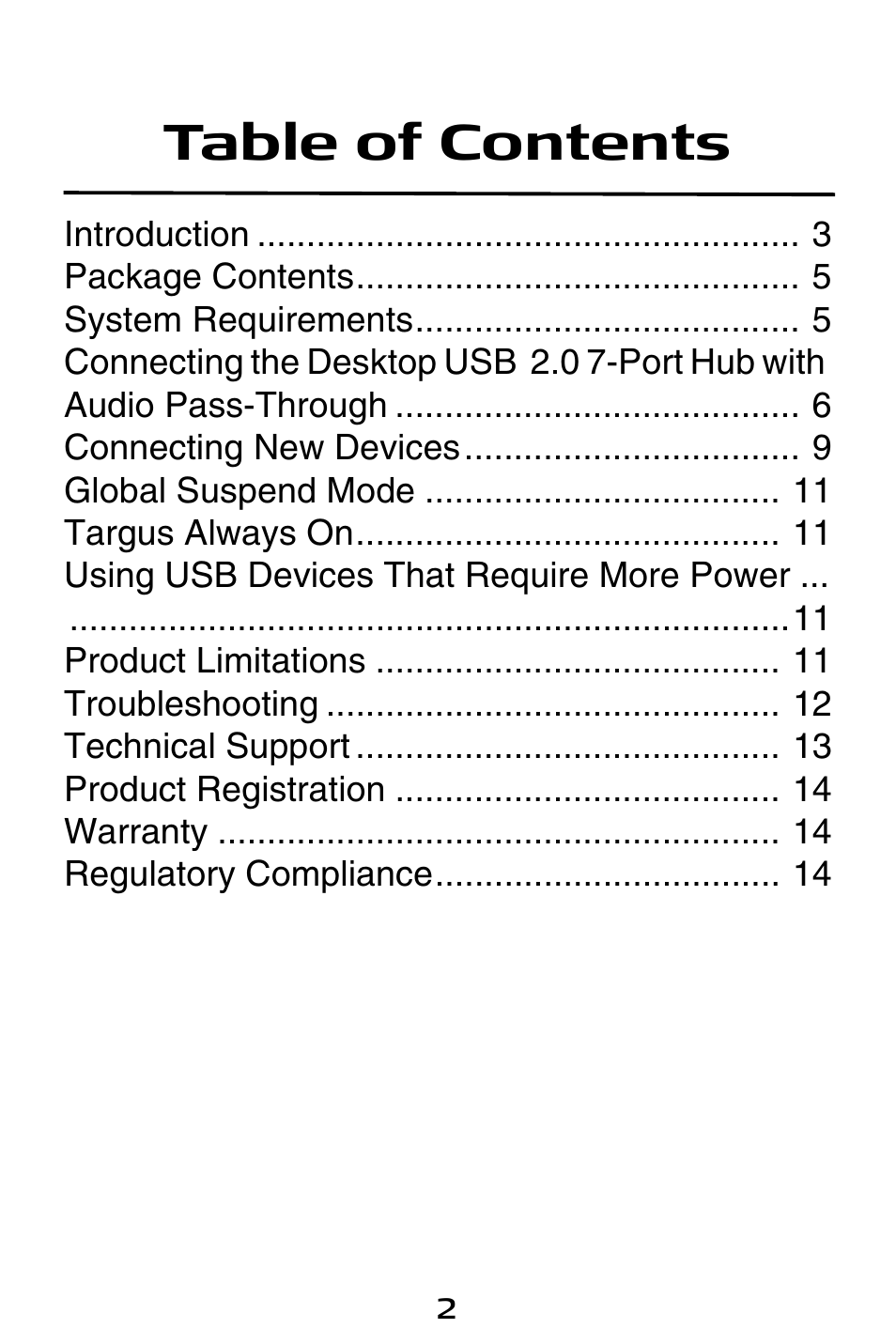 Targus ACH81US User Manual | Page 2 / 15