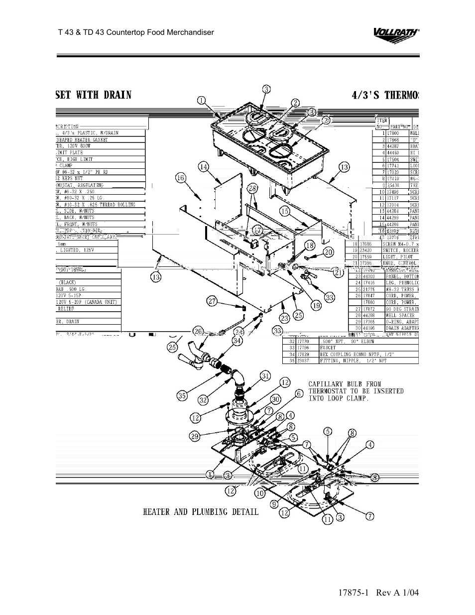 The Vollrath Co T 43R User Manual | Page 7 / 9