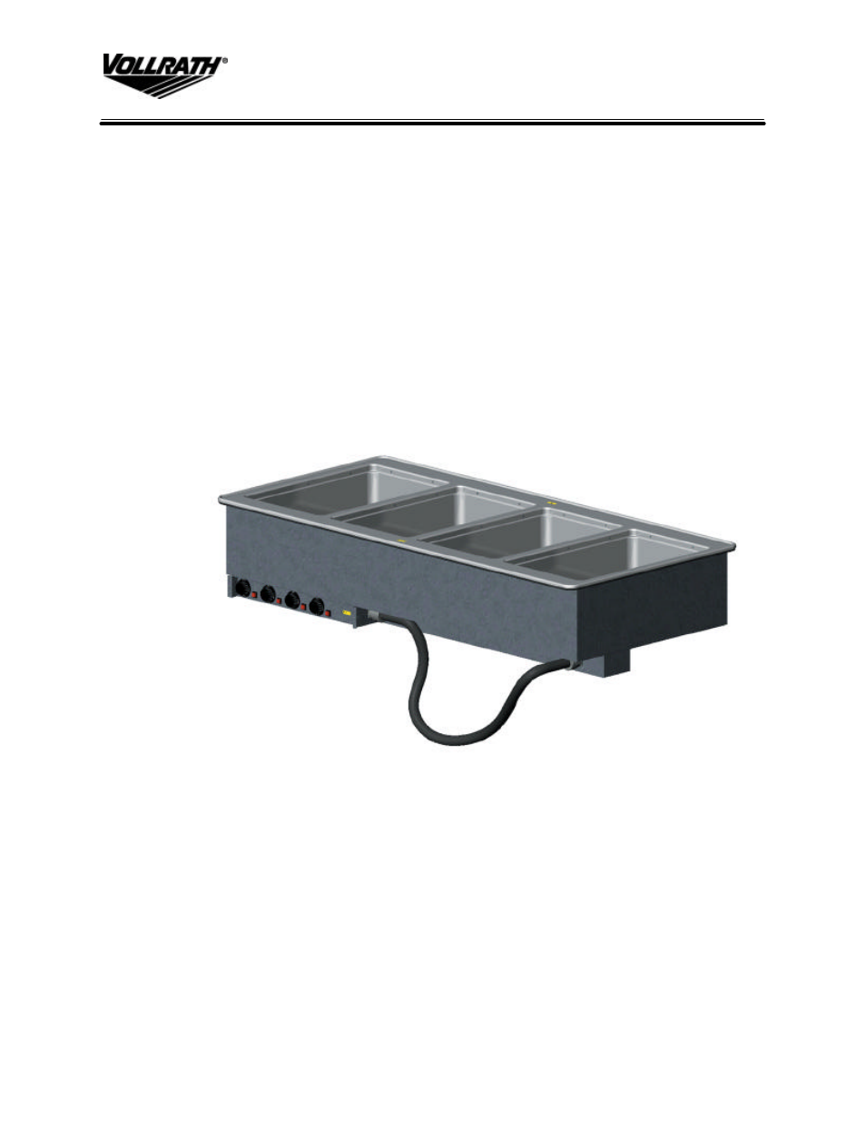 The Vollrath Co Drop-In Hot Wells User Manual | 6 pages