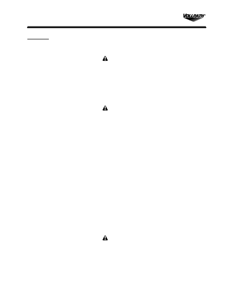 The Vollrath Co Drop-In Hot Wells User Manual | Page 3 / 6