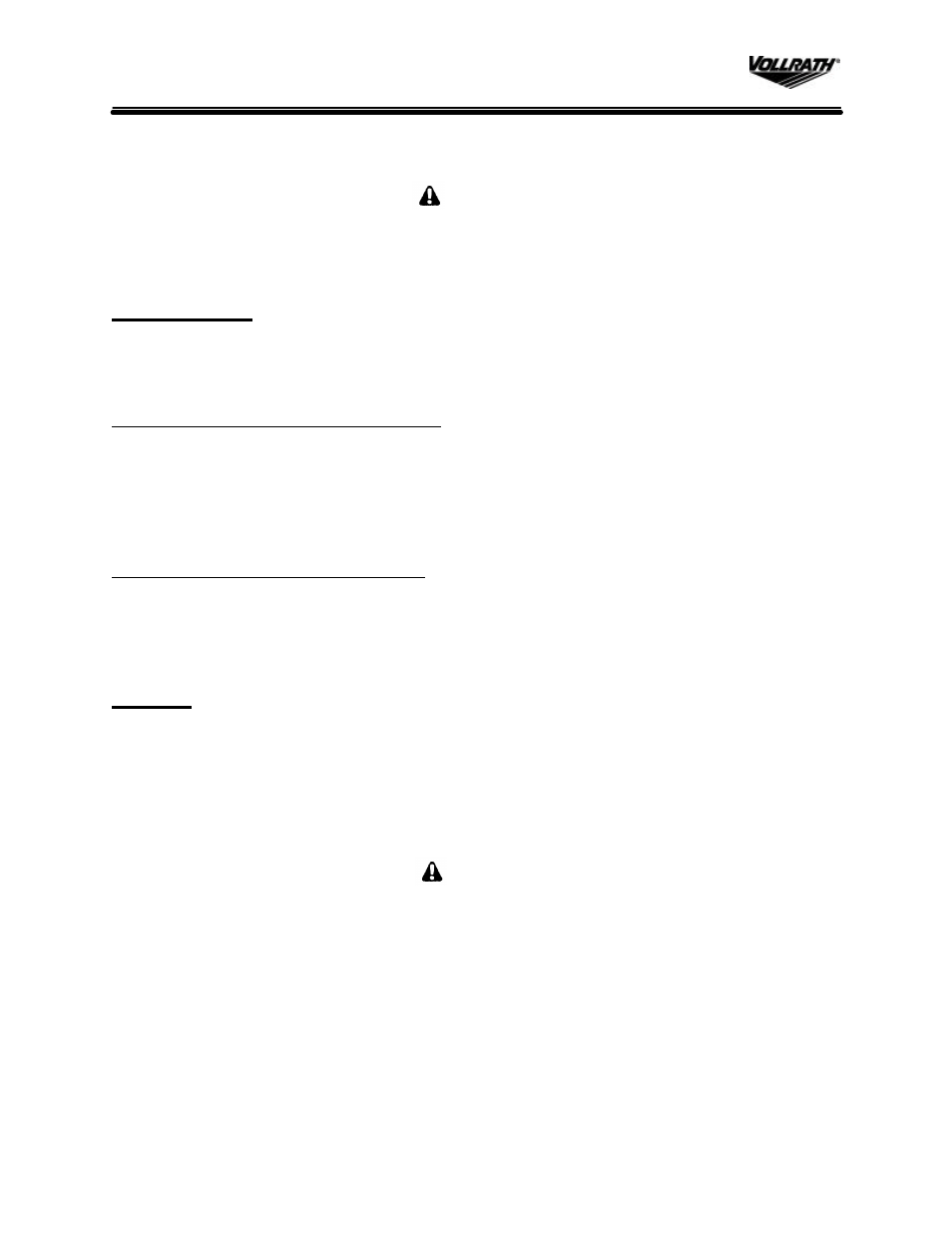 The Vollrath Co Drop-In Hot Wells User Manual | Page 4 / 6