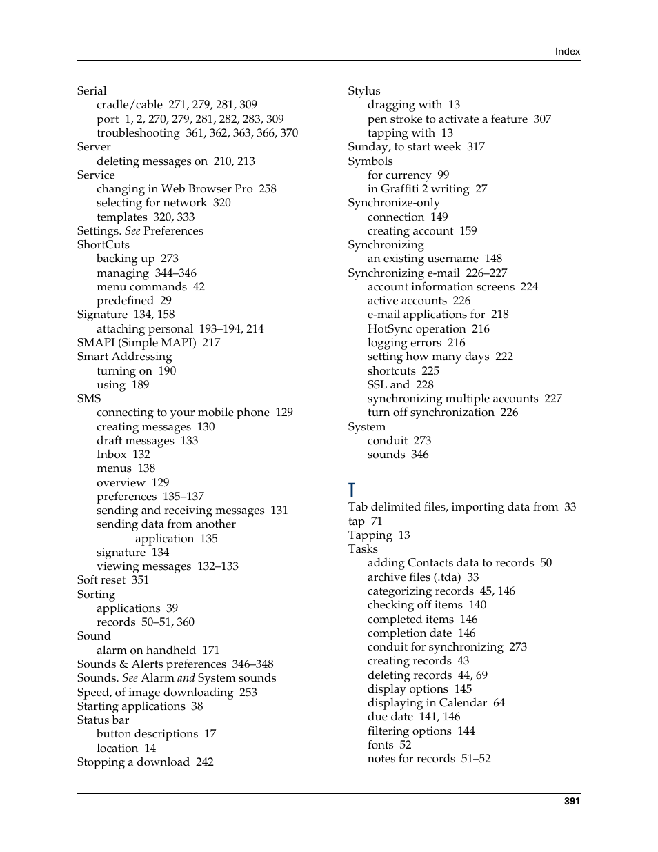 Tungsten Affinity TUNGSTUN T3 User Manual | Page 405 / 408