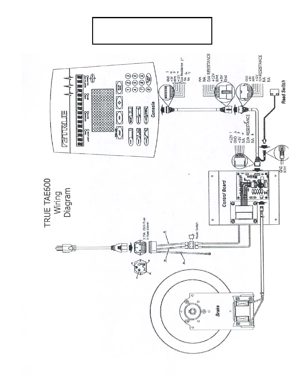 True tae 600 wiring diagram | True Fitness 750EA User Manual | Page 18 / 50