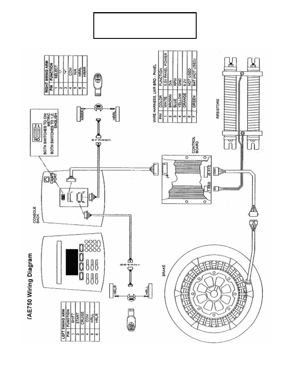 True tae 750 wiring diagram | True Fitness 750EA User Manual | Page 19 / 50