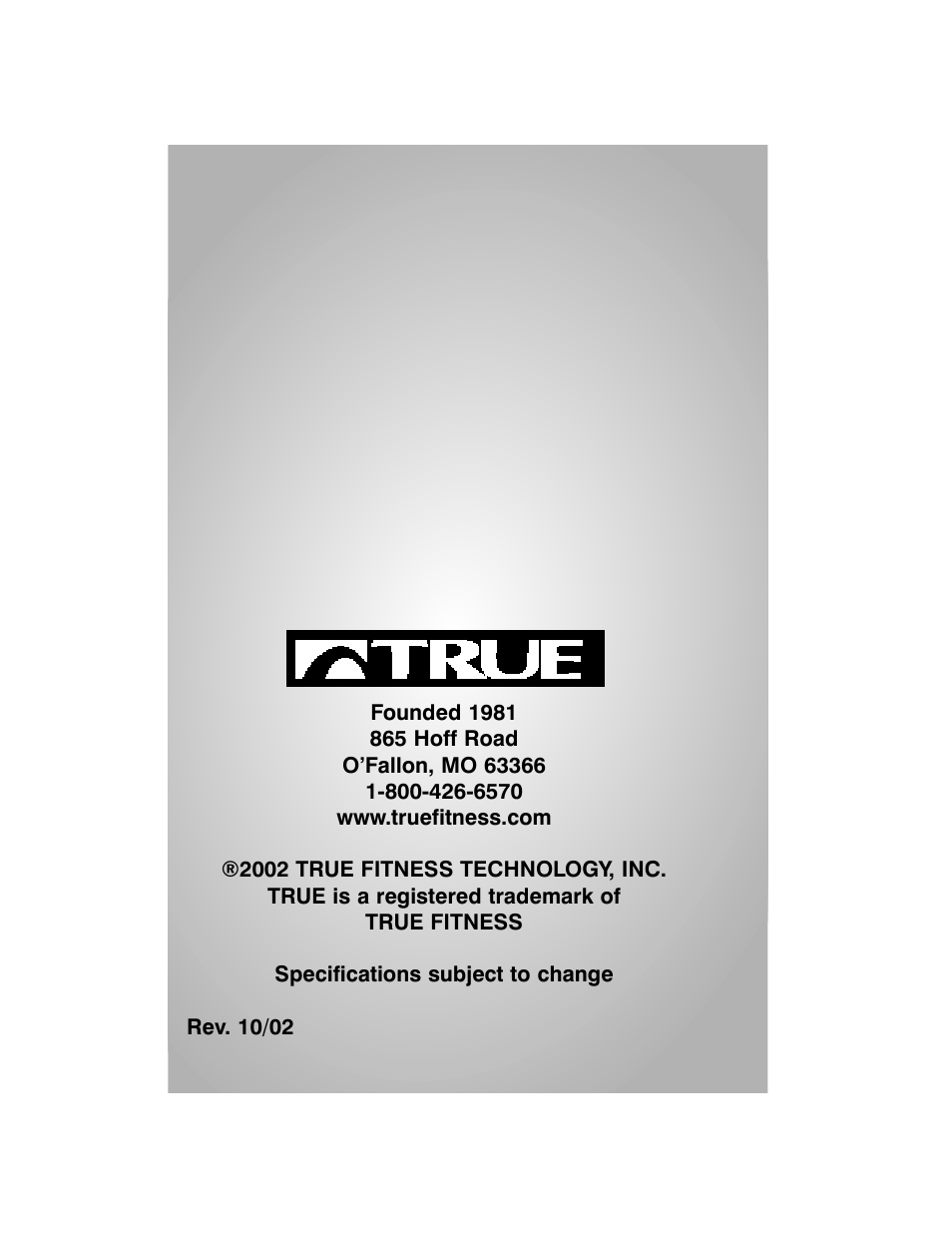 True Fitness True 400 User Manual | Page 41 / 41