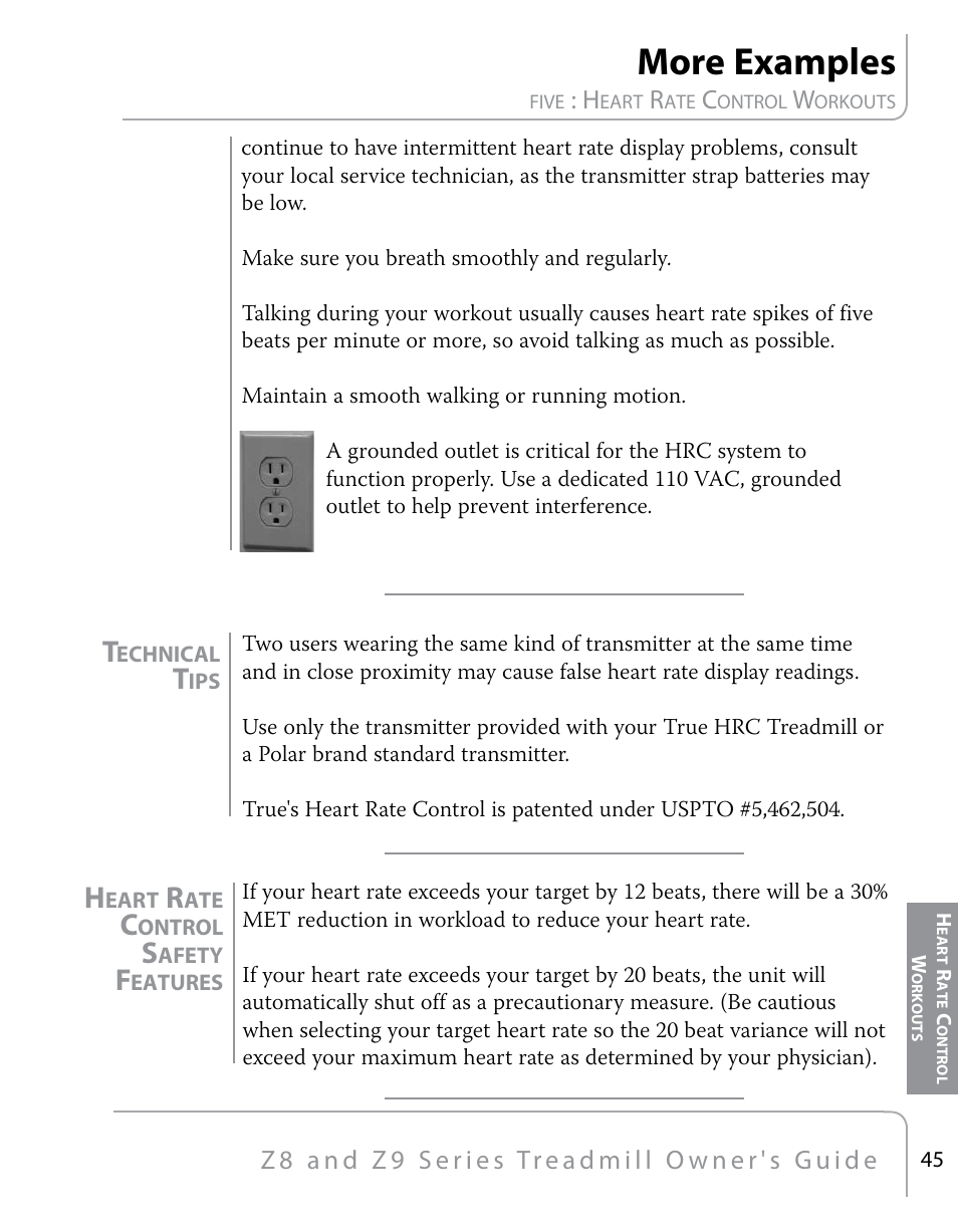 More examples | True Fitness Z9 User Manual | Page 47 / 110