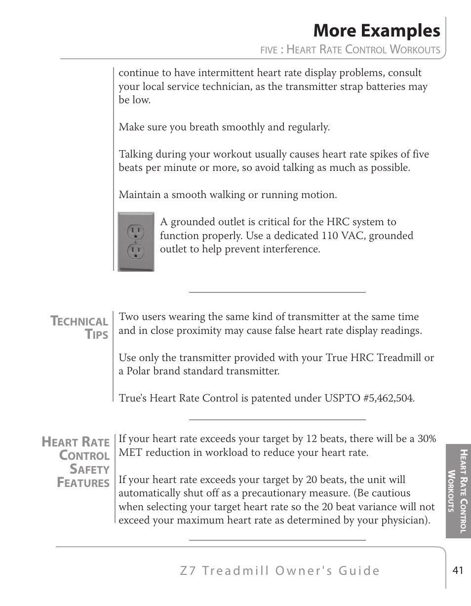 More examples | True Fitness Z7 Series User Manual | Page 31 / 75