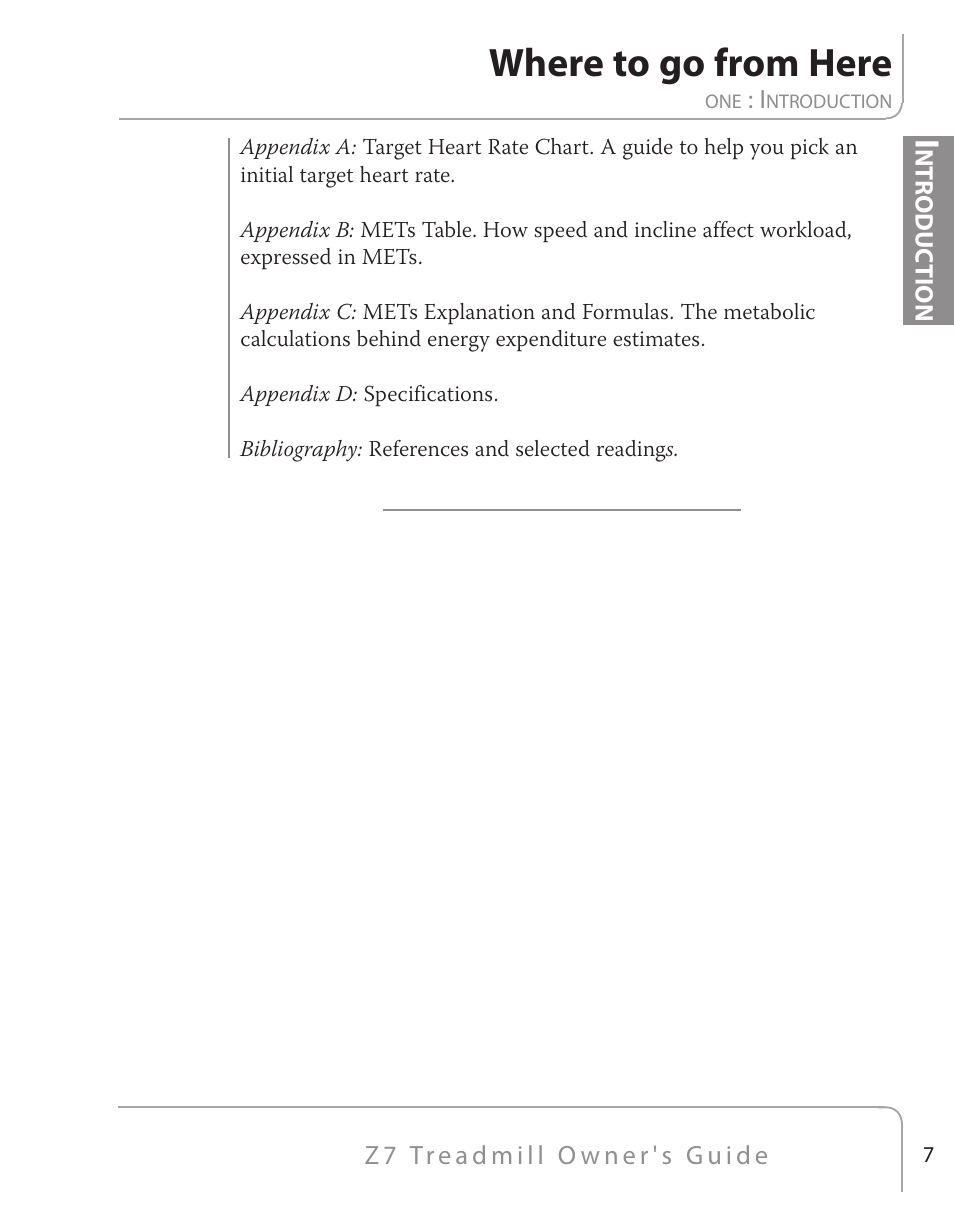 Where to go from here | True Fitness Z7 Series User Manual | Page 7 / 75