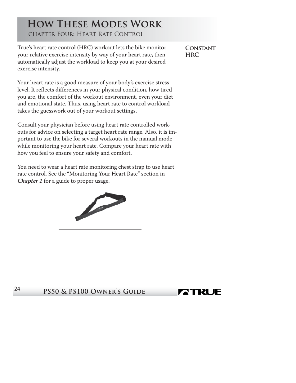 How these modes work | True Fitness PS50 User Manual | Page 21 / 41