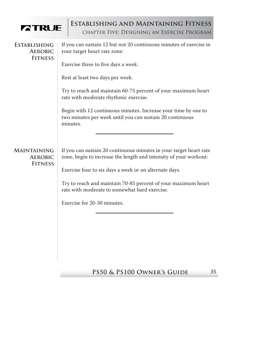 True Fitness PS50 User Manual | Page 31 / 41
