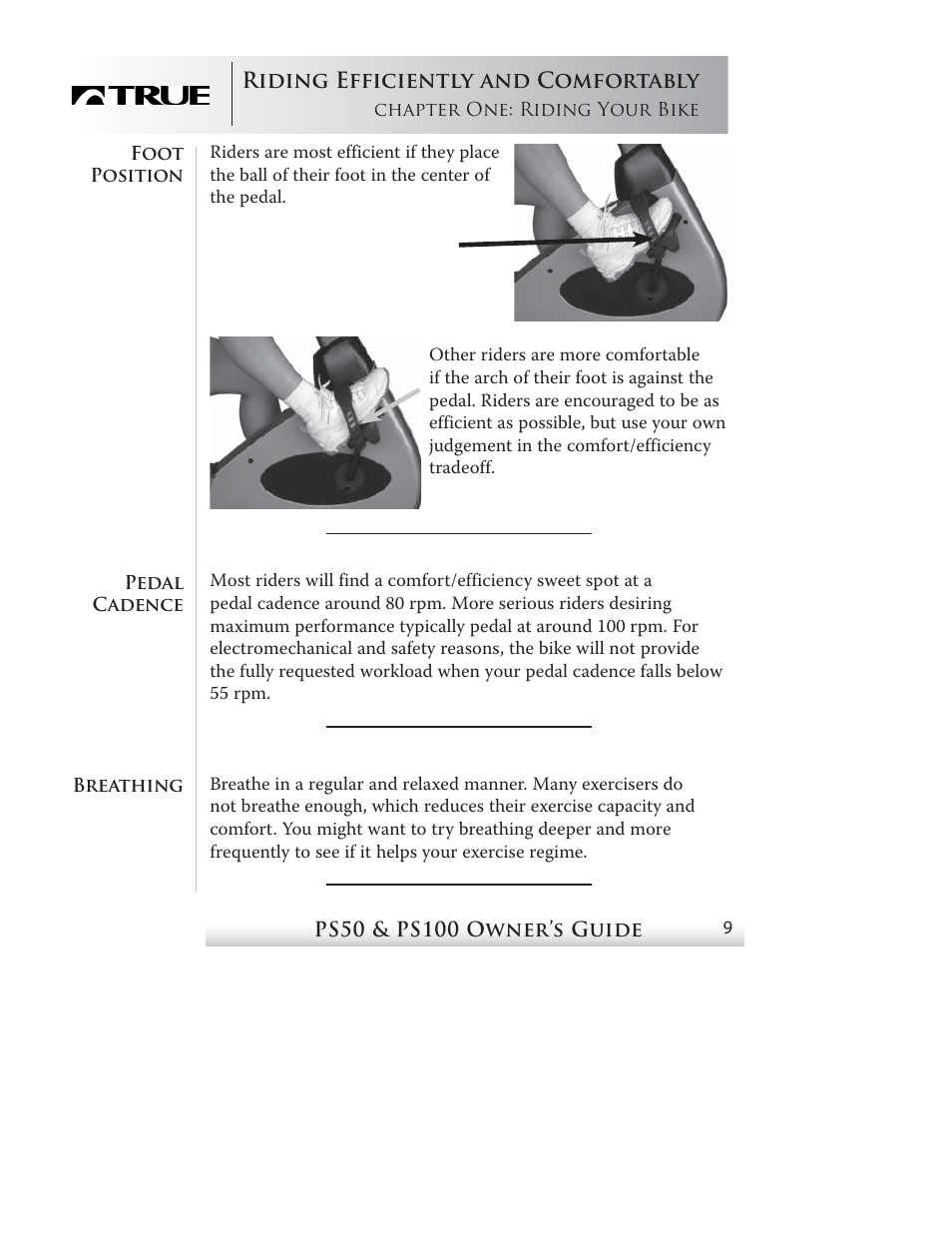 True Fitness PS50 User Manual | Page 8 / 41