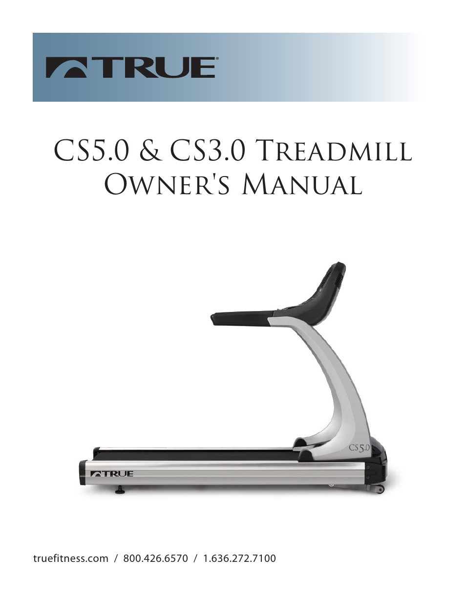 True Fitness Cs5.0 User Manual | 59 pages