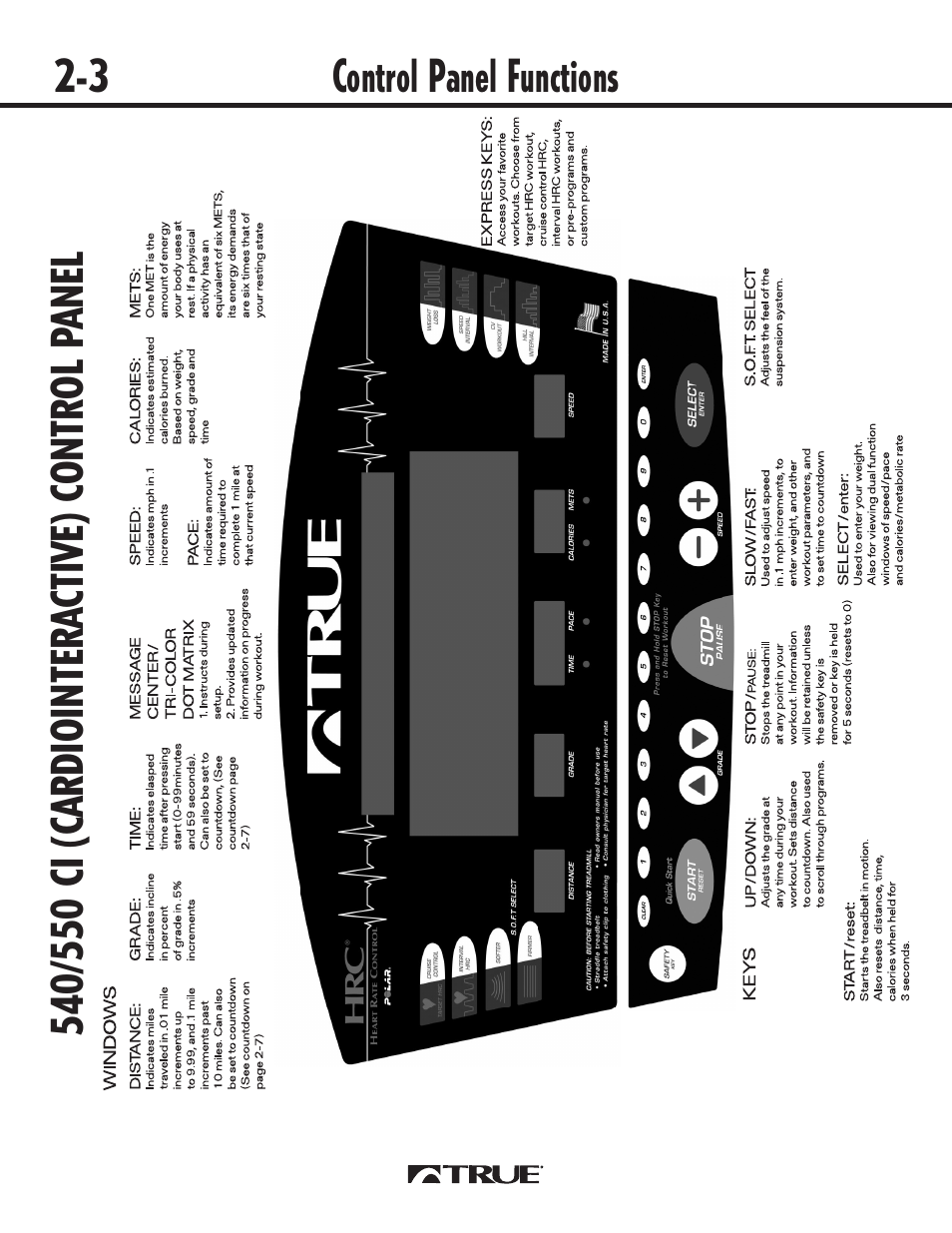 True Fitness 540 User Manual | Page 8 / 36