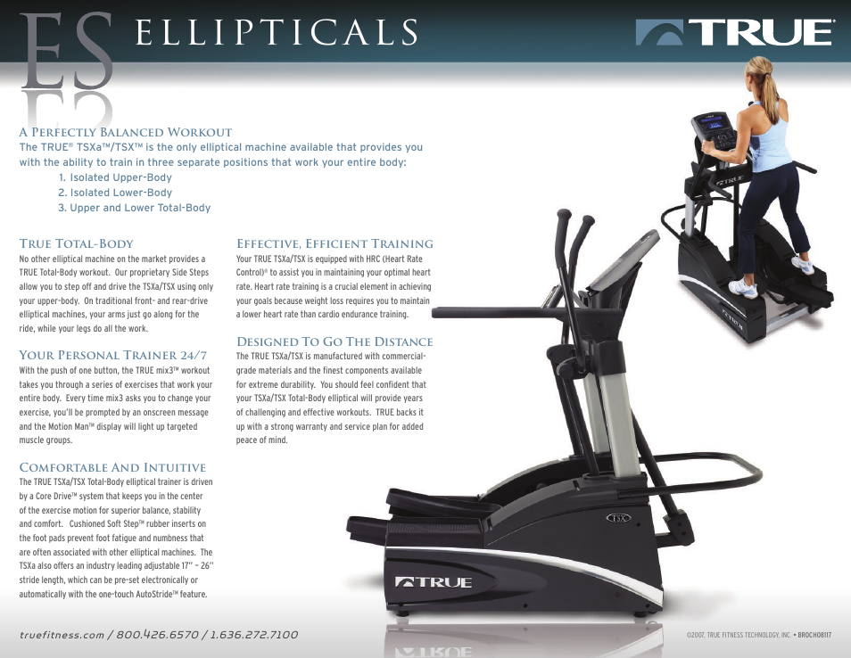 True Fitness ES User Manual | 2 pages