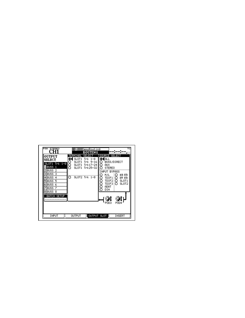 If-fw/dm, Ii & dm-mixer routing, Mixer outputs | Tascam IF-DM User Manual | Page 26 / 42