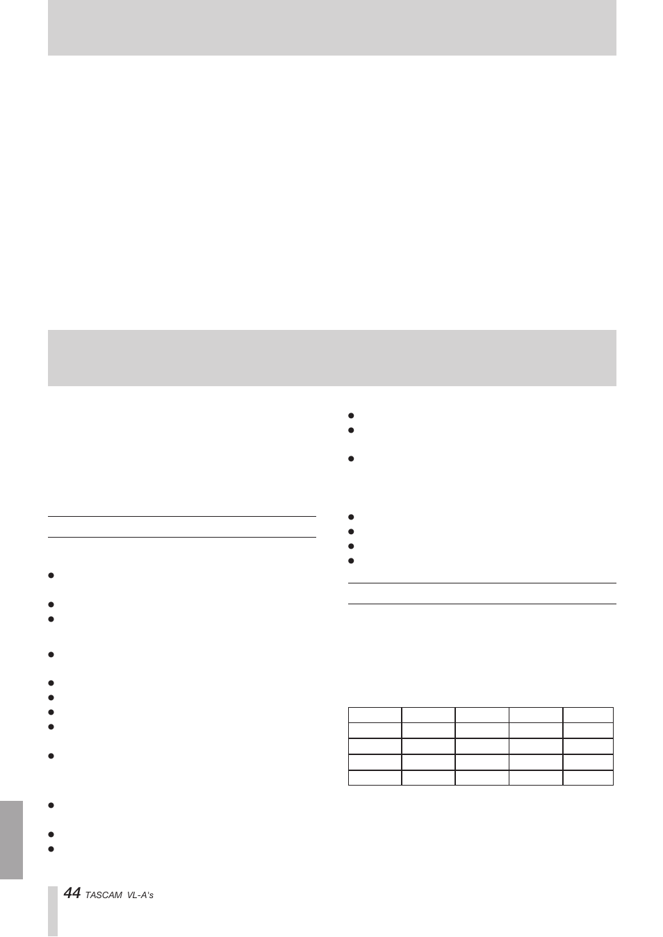 第1章 はじめに, 主な特長, 本機の構成 | Tascam VL-A8/LF-S8 User Manual | Page 44 / 56