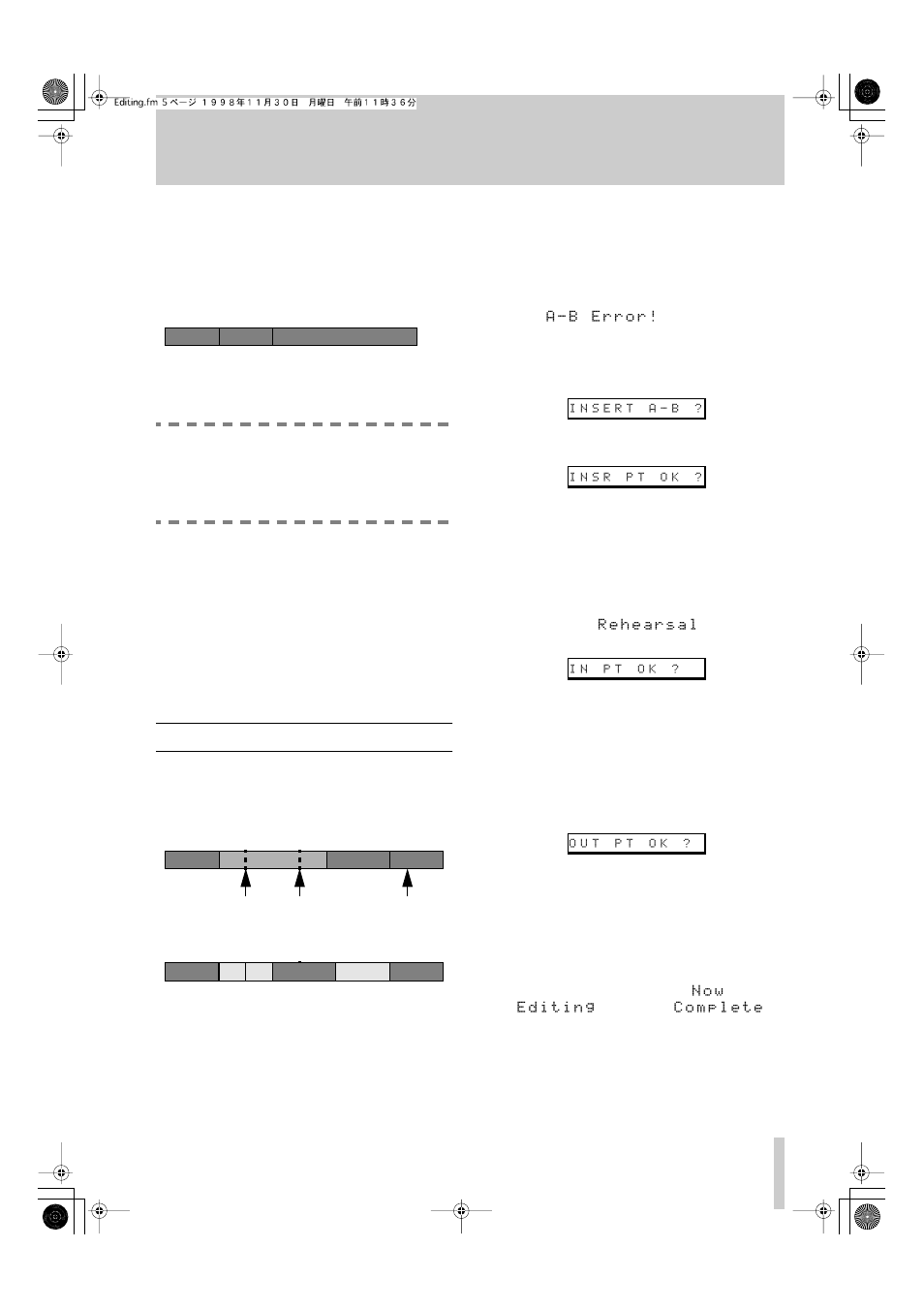 7 moving an a-b point, 5 - moving an a-b point | Tascam MD-801R/P Mk II User Manual | Page 37 / 52