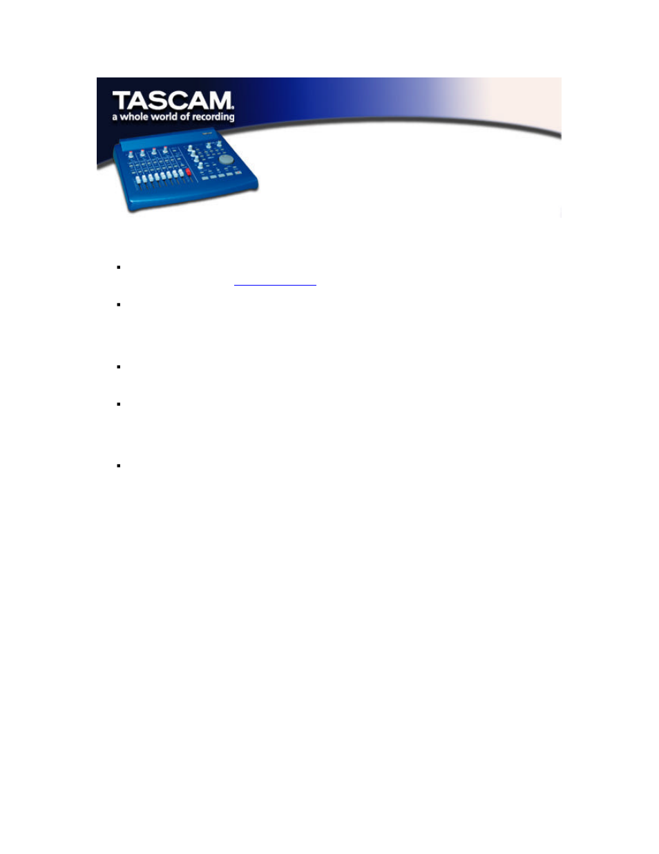 Tascam US-428 User Manual | 1 page