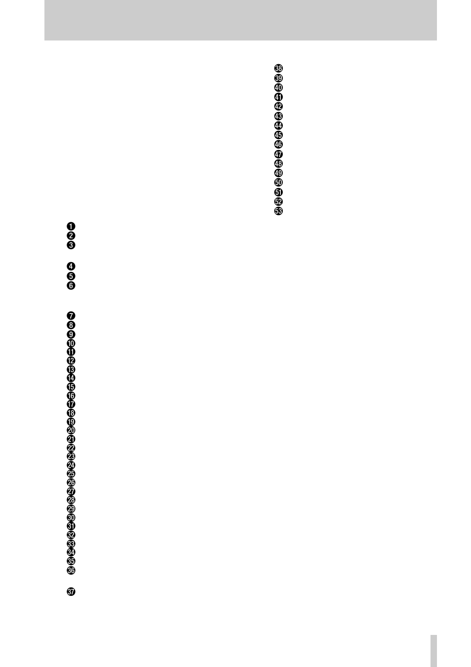 Tascam cd-302 — table of contents | Tascam CD-302 User Manual | Page 5 / 32