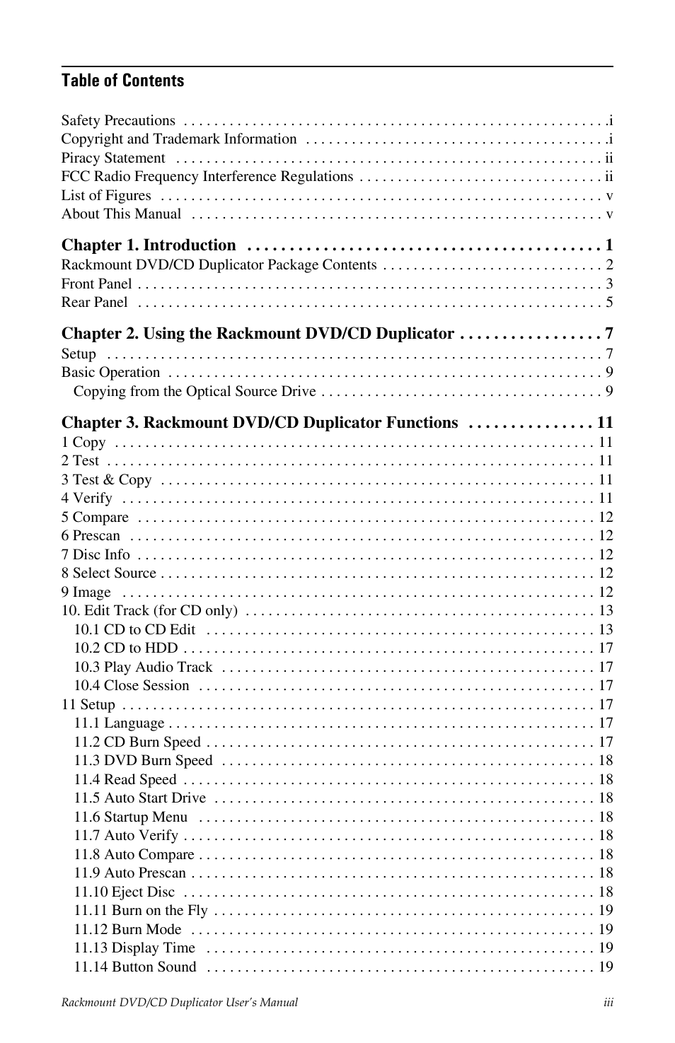 Tascam DV-W11R User Manual | Page 5 / 40