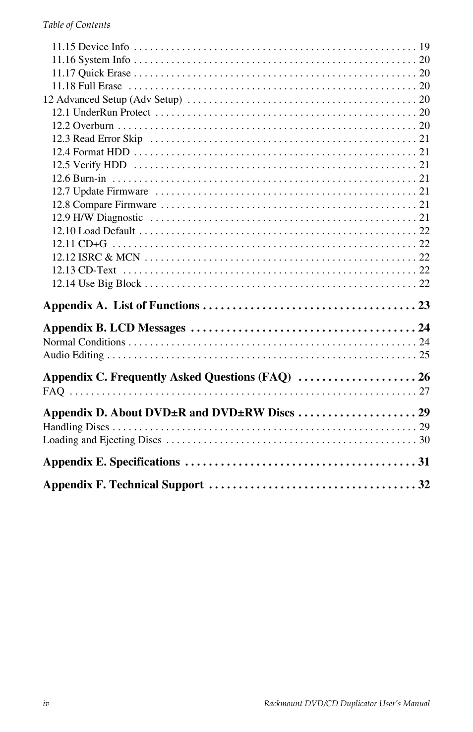 Tascam DV-W11R User Manual | Page 6 / 40