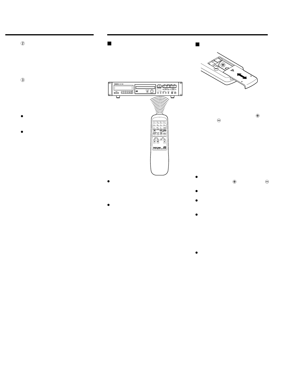 Remote-controlled operation | Tascam CD-160 User Manual | Page 10 / 52