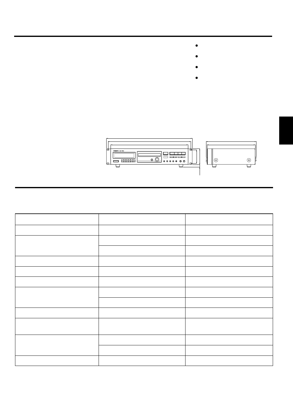 Troubleshooting, Specifications, Cd player | General | Tascam CD-160 User Manual | Page 11 / 52