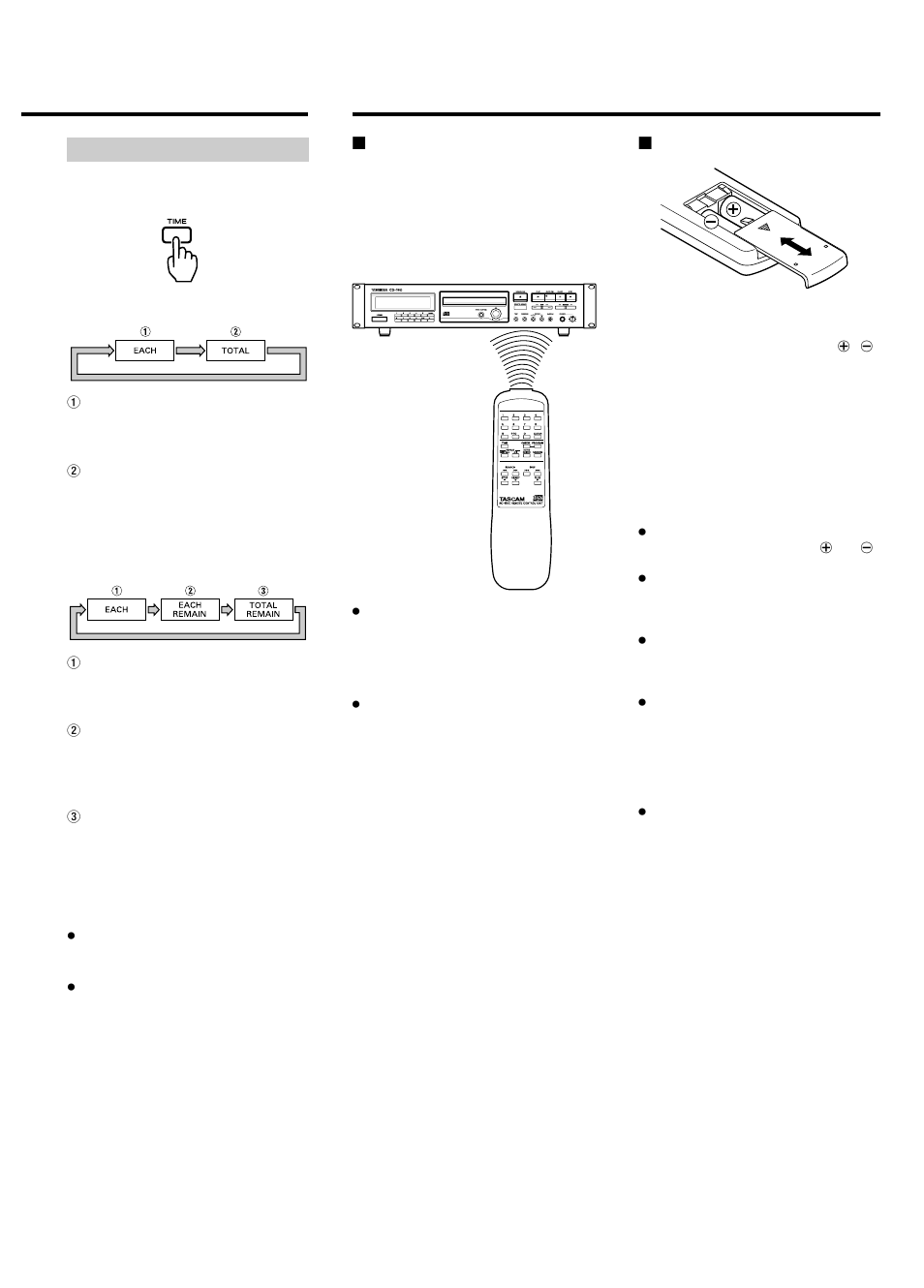 Betrieb mit der fernbedienung | Tascam CD-160 User Manual | Page 26 / 52