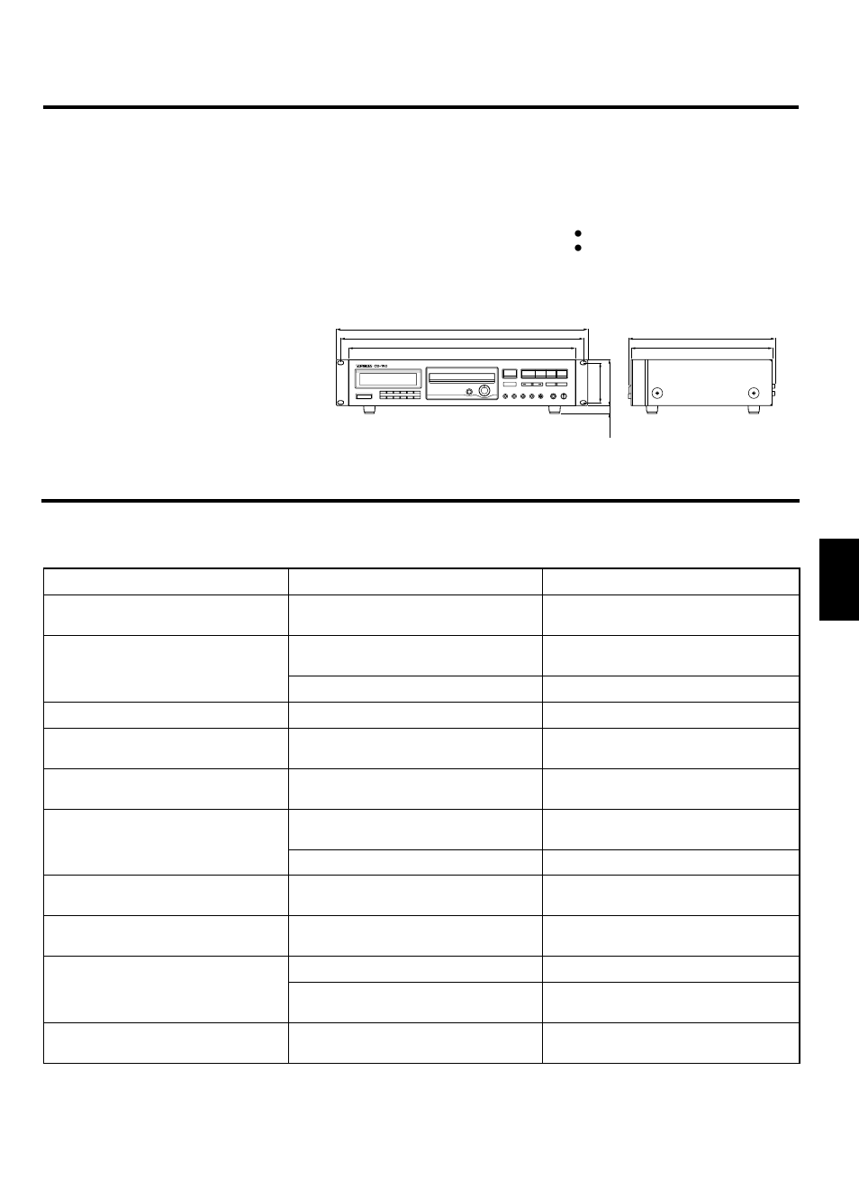 Technische daten, Störungssuche | Tascam CD-160 User Manual | Page 27 / 52