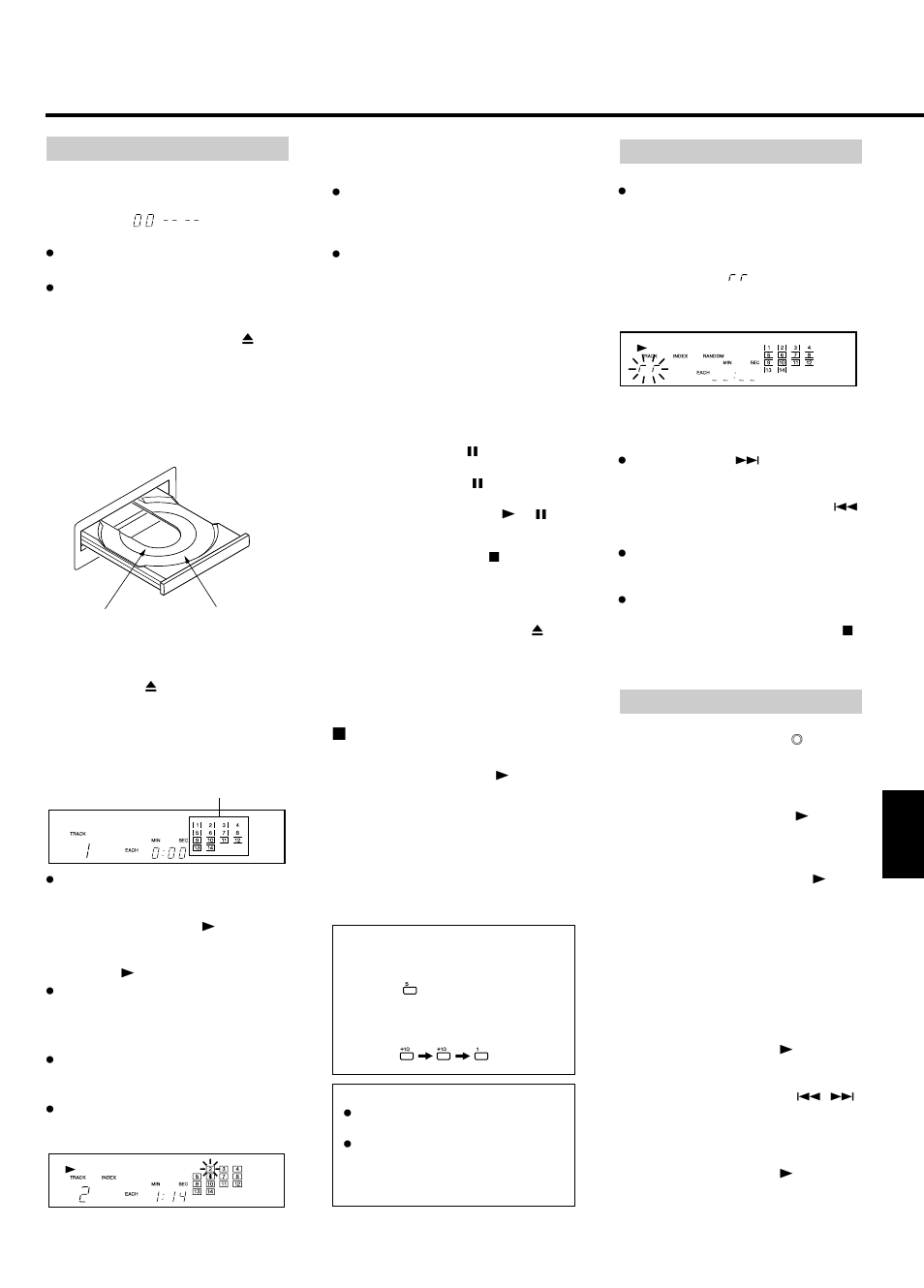 Operaciones | Tascam CD-160 User Manual | Page 39 / 52