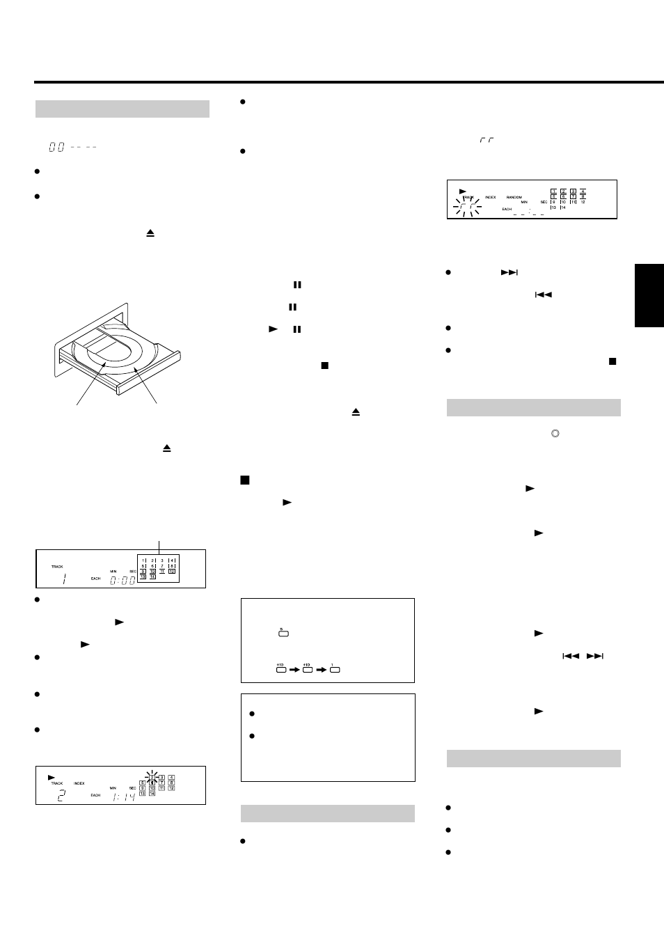 Operations | Tascam CD-160 User Manual | Page 7 / 52