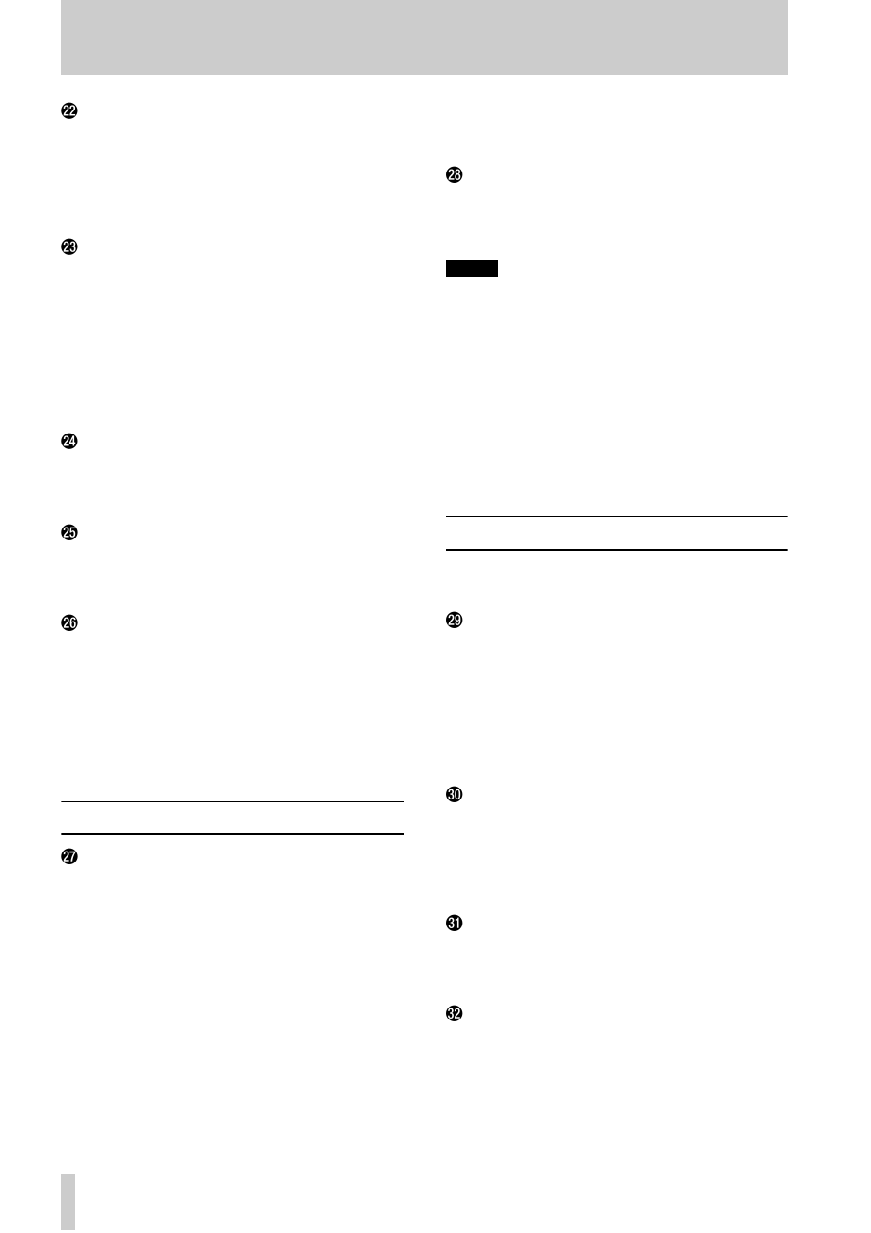 M repeat (menu) key and indicator, N chase (sub menu) key and indicator, O loc 1 (memo 1) key | P loc 2 (memo 2) key, Q mixdown (level/pan) key and indicator, 4 track controls, R rec function keys and indicators, S peak meters, 5 rear panel features, T remote in/sync in | Tascam DA-78HR User Manual | Page 15 / 78