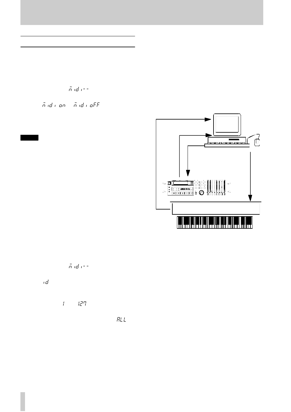 10 - midi control, 1 mmc enable and disable, 1 assigning a midi id to the da- 78hr | 2 mmc commands and the da-78hr, 1 assigning a midi id to the, Da-78hr, 2 mmc commands and the da-78hr62, 1, “mmc enable and disable, 1, “assigning a midi id to the da-78hr, 1mmc enable and disable | Tascam DA-78HR User Manual | Page 62 / 78