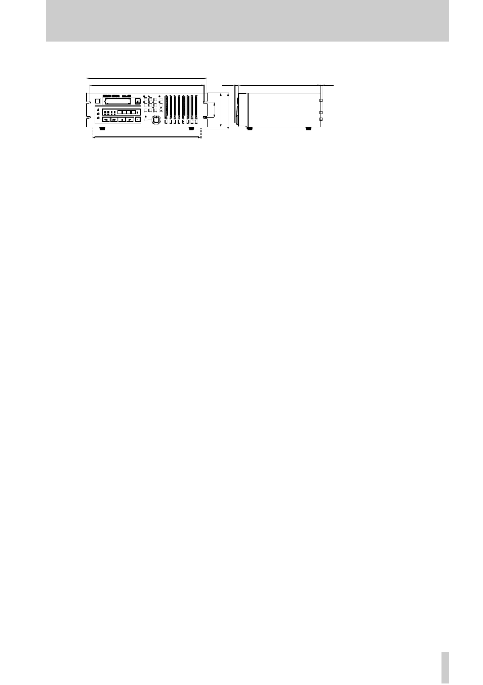 9 physical specifications, 10 power specifications, 11 audio specifications | 12 - options, specifications and reference, Tascam da-78hr | Tascam DA-78HR User Manual | Page 73 / 78
